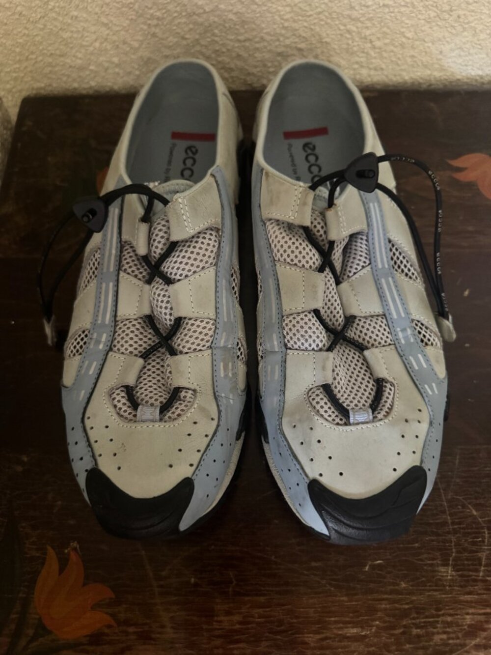 ECCO Receptor EU 42 Gray Bungee Trail Walking Shoes Y2K